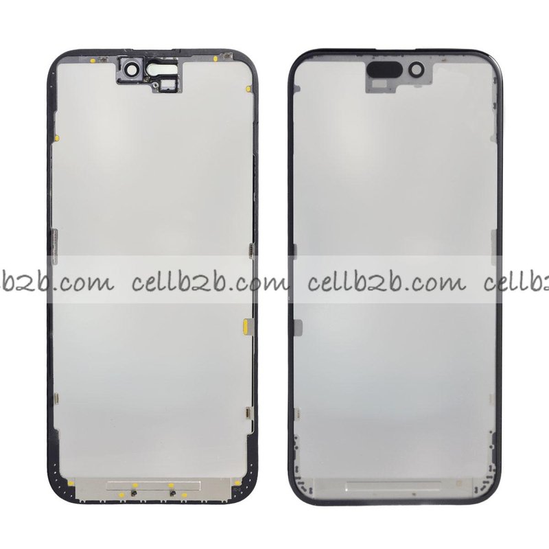 Pantalla Cristal + Marco Lateral con Pegamento para iPhone 15 Plus Negro Original