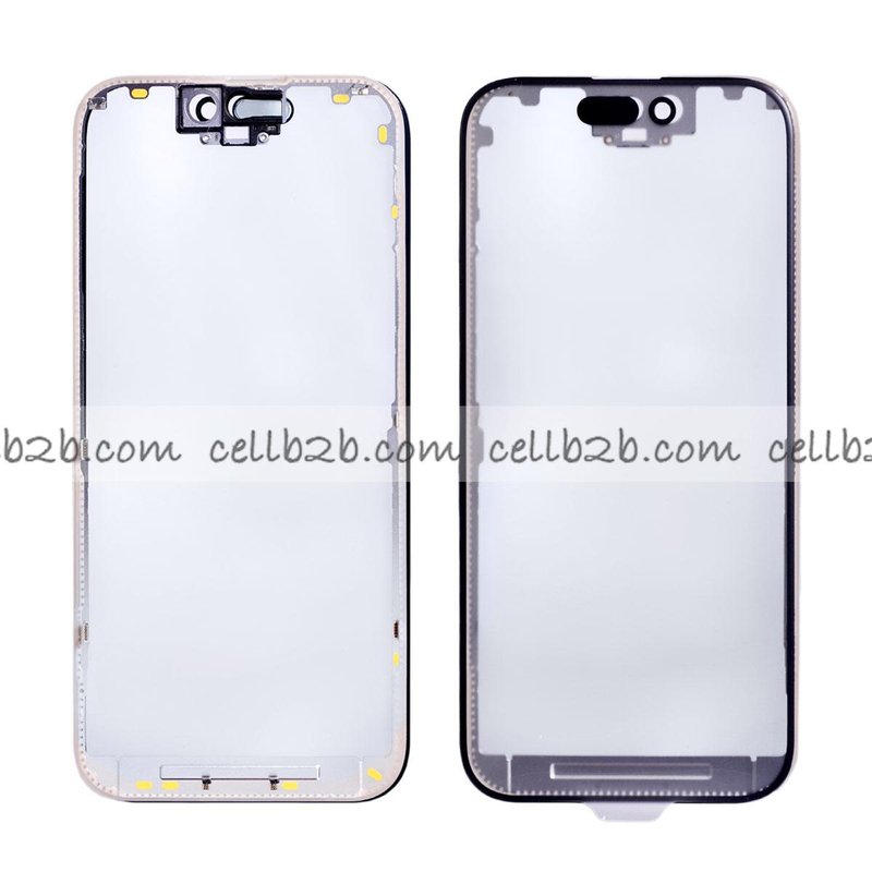 Pantalla Cristal + Marco Lateral con Pegamento para iPhone 15 Pro Negro Original