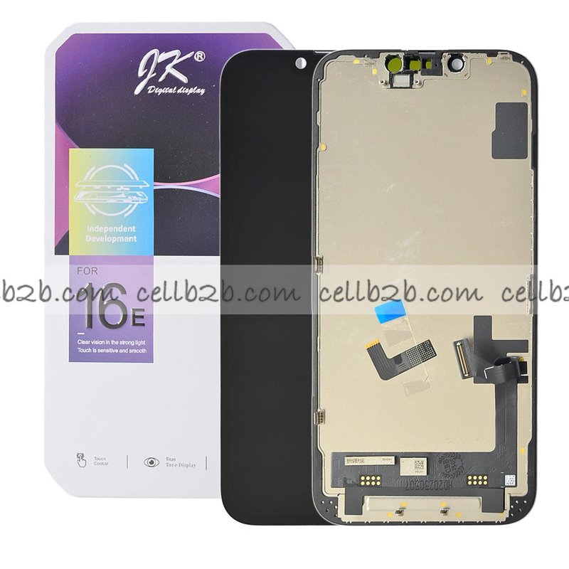 *Pantalla iPhone 16E JK INCELL FHD LCD+Táctil Negra Completa (Control IC reemplazable)
