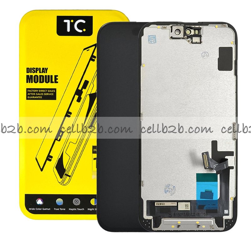 Pantalla iPhone 15 TC INCELL (High Refresh Rate) LCD+Táctil Negra Completa (Control IC Reemplazable)