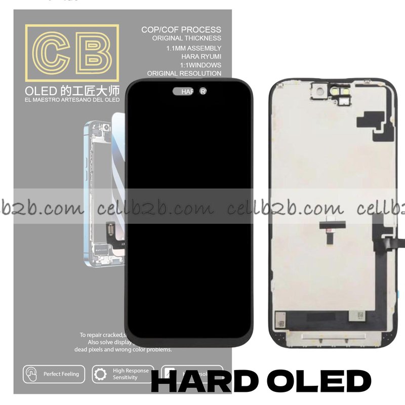 Pantalla « CB HARD OLED » iPhone 16 control IC Reemplazable LCD+TACTIL Completo