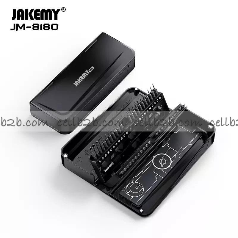JAKEMY JM-8180A 47 en 1 Juego de Destornillador Magnético de Precisión CR-V (Negro)