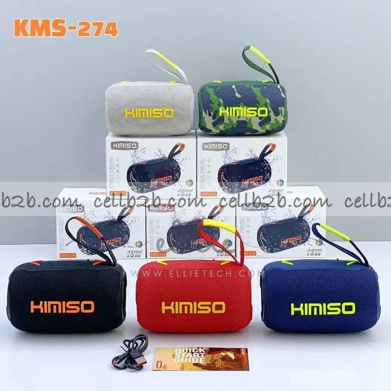 KMS-274 Altavoz Inalámbrico Bluetooth Impermeable con Luz RGB