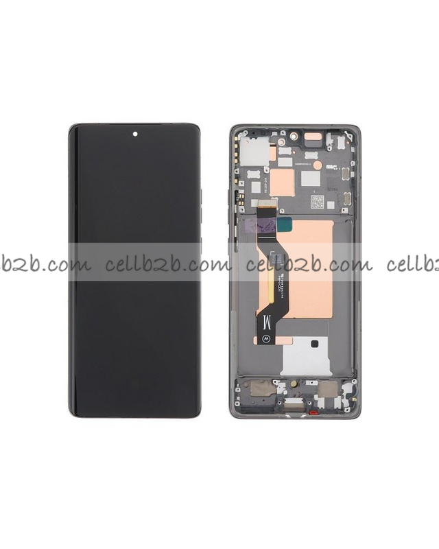 Original Pantalla Motorola Moto Edge 50 (XT2407-1) Negra con Marco Completa LCD+Táctil