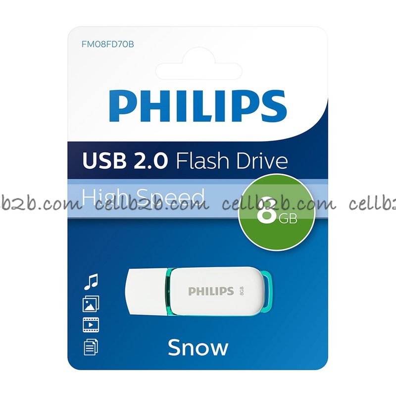 *PHILIPS USB 2.0 Flash Drive 8GB up to 100MB/s