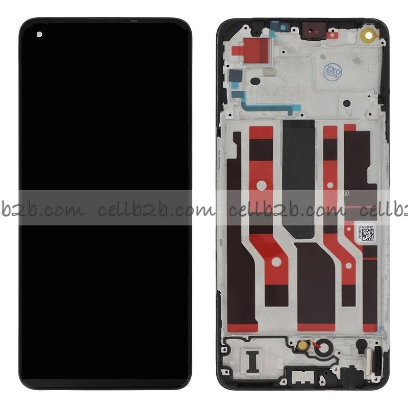 Pantalla OPPO Reno8 Lite 5G OLED CON MARCO Negro Completa LCD+Táctil