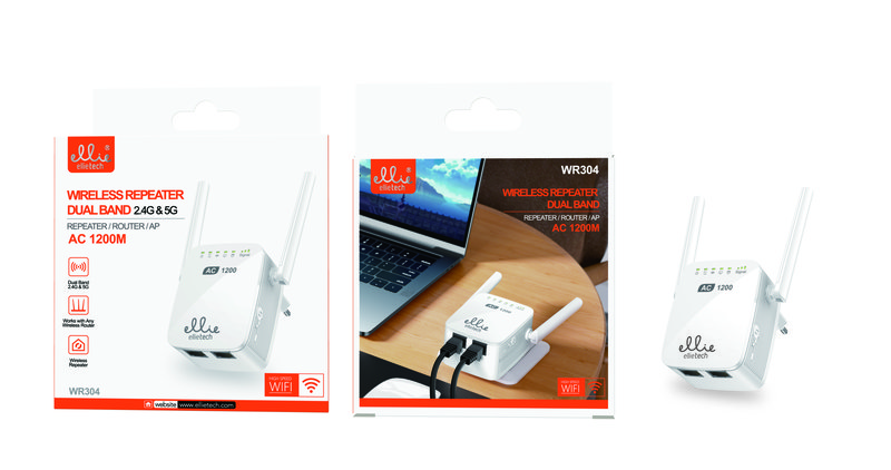 Ellietech WR304 Wireless Router / Repeater / AP AC 1200M