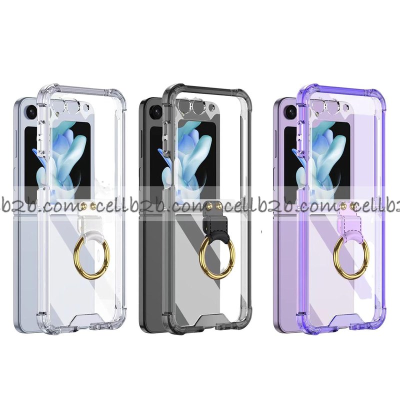 Funda Antigolpe con Cinta y Anillo para Samsung Z Flip 6 / Z Flip 7 FE