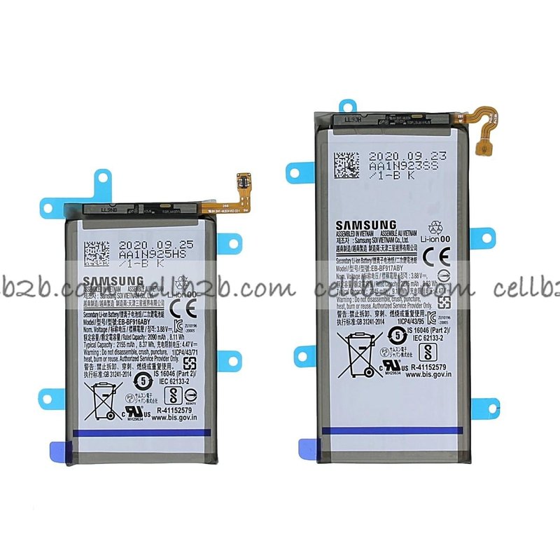 Batería EB-BF916ABY EB-BF917ABY Set 2 Piezas para Samsung Galaxy Z Fold 2 5G F916B 2345mAh+2155mAh