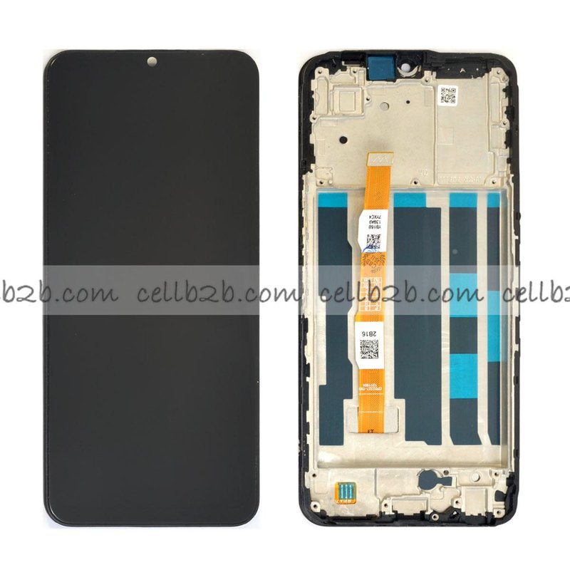 Original Pantalla VIVO Y22S Negra CON MARCO Completa LCD+Táctil