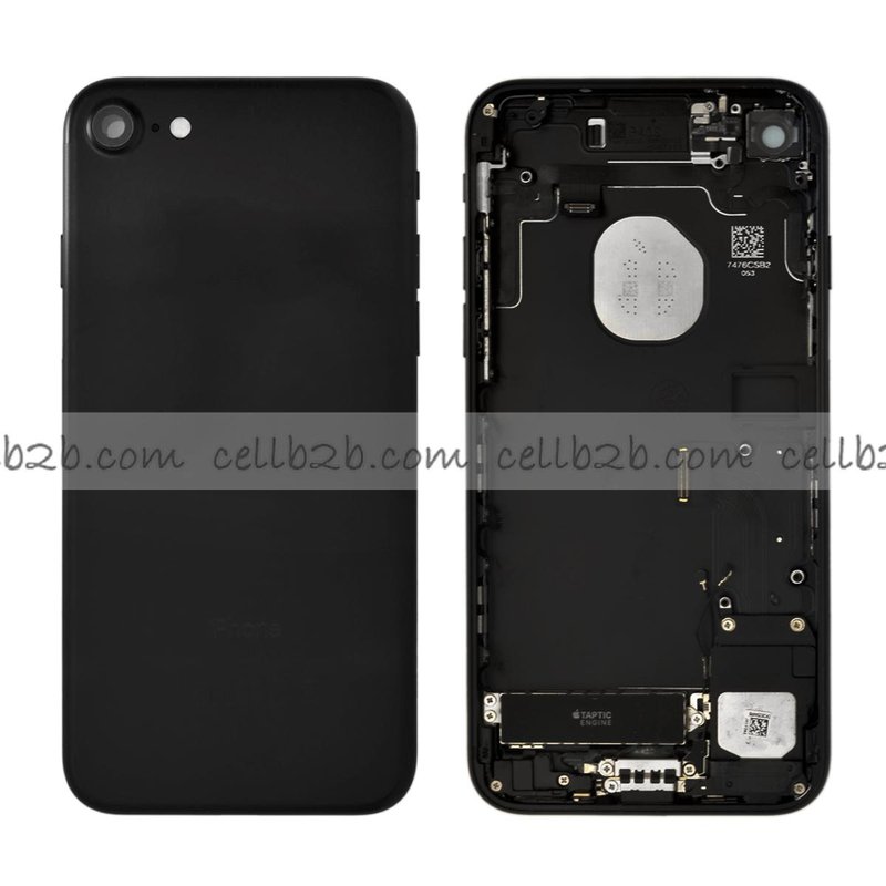 Carcasa Chasis Tapa Con Recambio iPhone 7G Negro