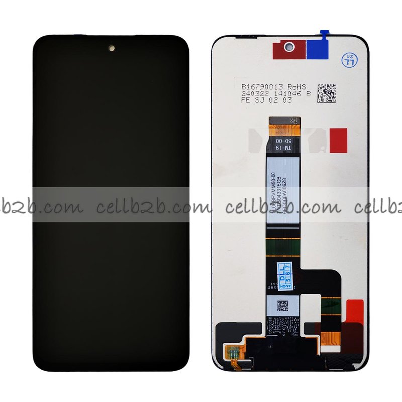 *Pantalla Xiaomi Redmi 13 4G/5G / Poco M6 4G (2024) Negra Completa Original SIN MARCO SERVICE PACK