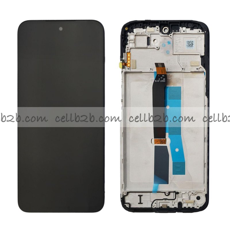 Original Nueva Pantalla Xiaomi Redmi 15 4G / Redmi 15 5G (25062RN2DA) Negra CON MARCO Completa (Version Small Cover) Tactil+LCD