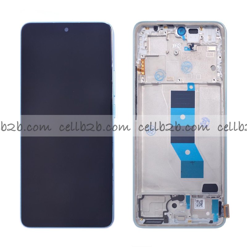 Pantalla Xiaomi Redmi Note 14 5G / Poco M7 Pro 5G INCELL Azul CON MARCO LCD+Tactil Completa