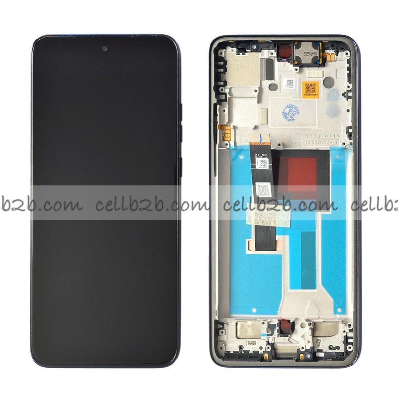 Original Nueva Pantalla Motorola Edge 50 Neo CON MARCO Negra Completa LCD+Táctil
