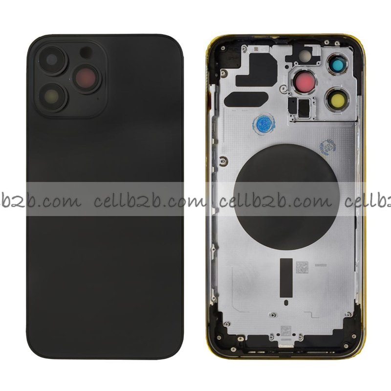 Carcasa Chasis Tapa  Con Bandeja iPhone 13 Pro Max Negro sin Recambios