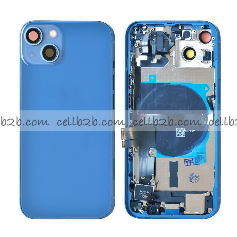 Tapa Chasis iPhone 13 Azul Con Recambios
