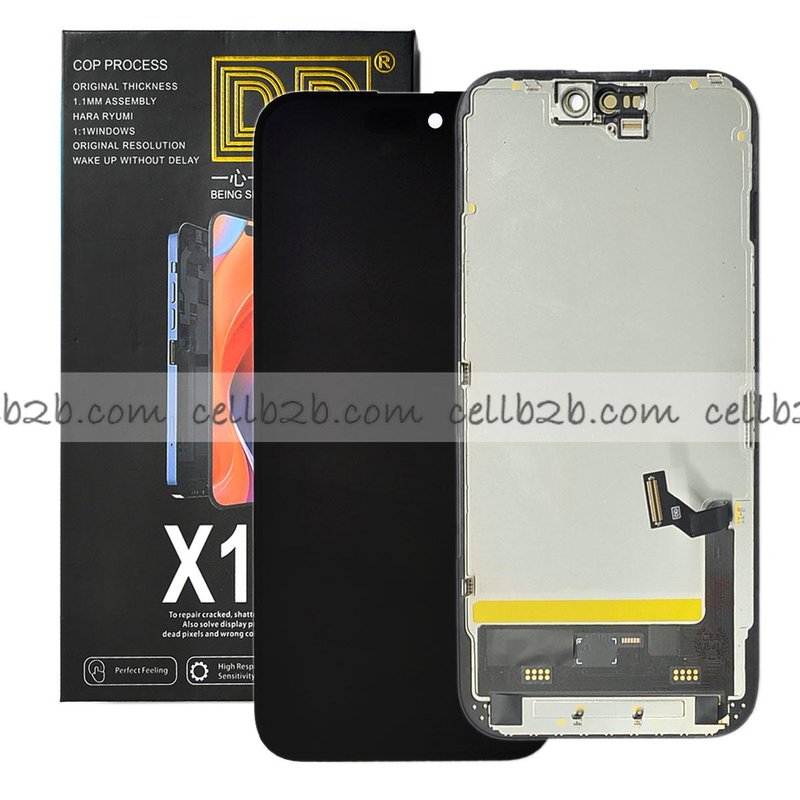 Pantalla iPhone 15 Pro DD OLED Soft (High Refresh Rate) LCD+Táctil Negra Completa