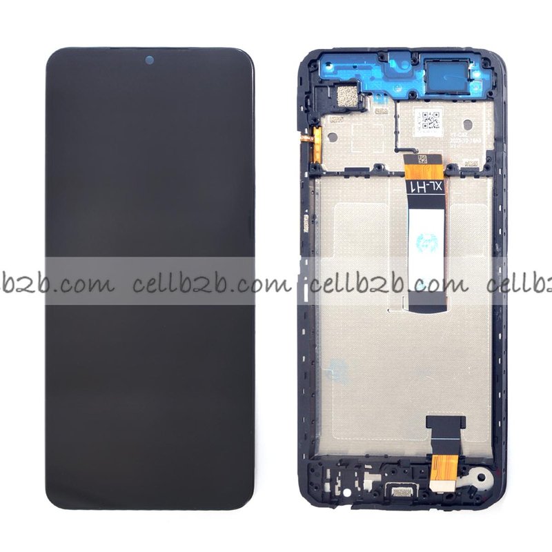 Original Nueva Pantalla Xiaomi Redmi A5 4G (25028PC03G 25028RN03A) FLEX LARGO 171MM CON MARCO Negra Completa Tactil+LCD