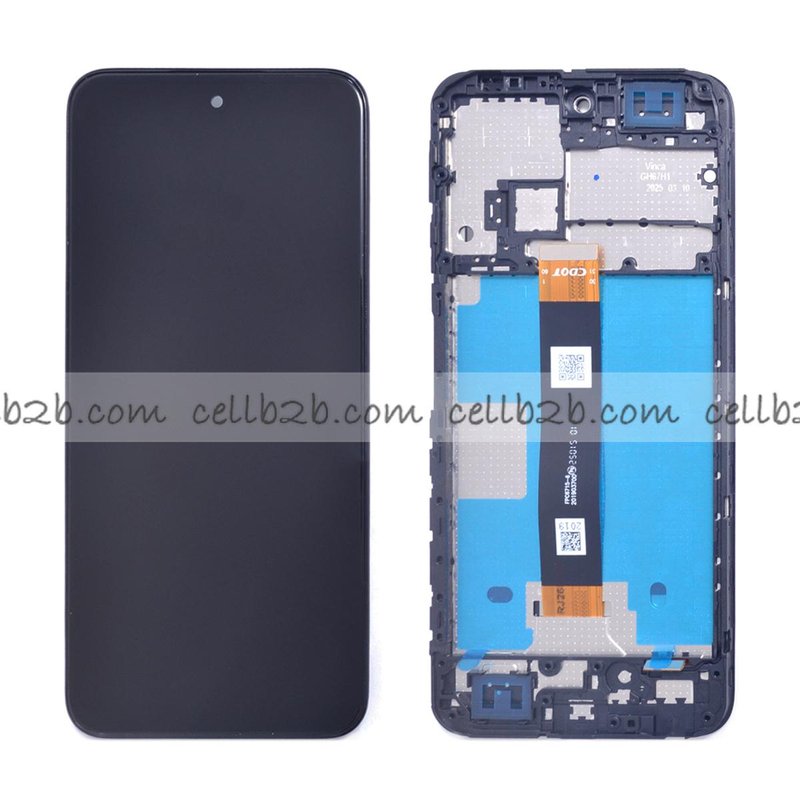 Original Pantalla TCL 60 SE Negra con Marco Completa LCD+Táctil