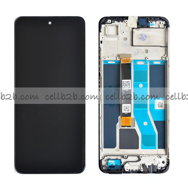 Original Pantalla Realme C53 Negra CON MARCO Completa LCD+Táctil