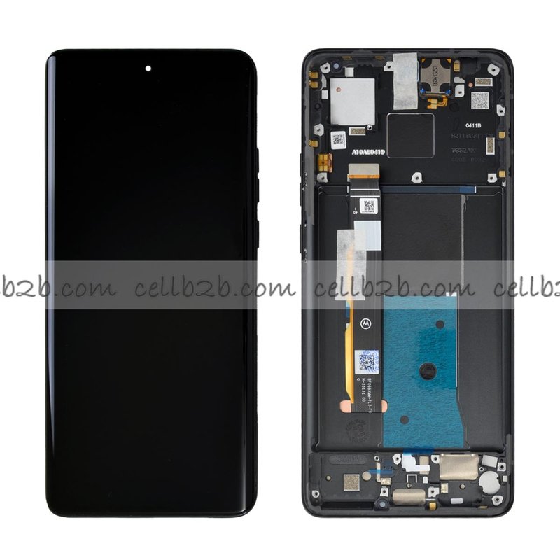 Original Desmontaje Pantalla Motorola Edge 40 Negra Con Marco Completa LCD+Táctil