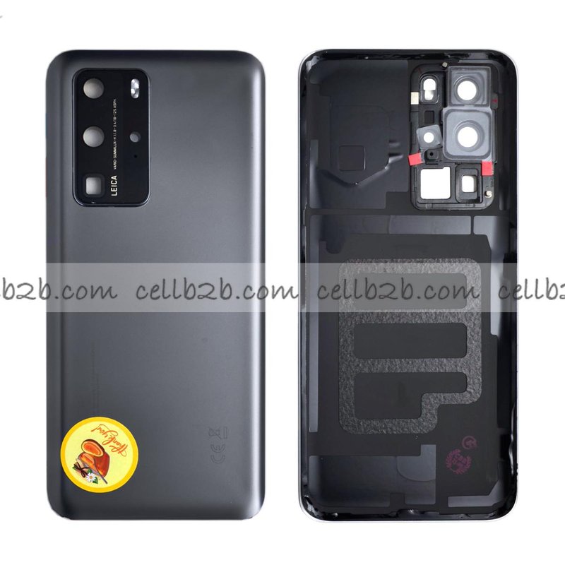 Tapa Trasera Huawei P40 Pro Plateada CON LENTE