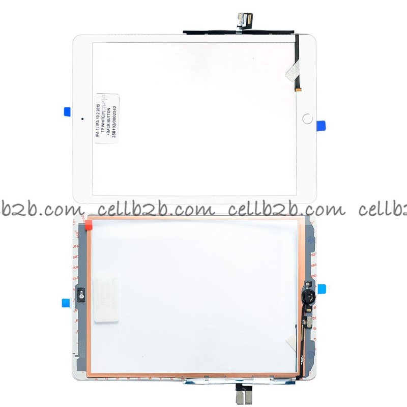 Pantalla Táctil iPad 7 iPad 10.2 2019 A2197 A2198 A2200 / iPad 8 iPad 10.2 2020 A2270 A2428 A2429 Blanco con Home Botón (Sin Huella) Original Tactil