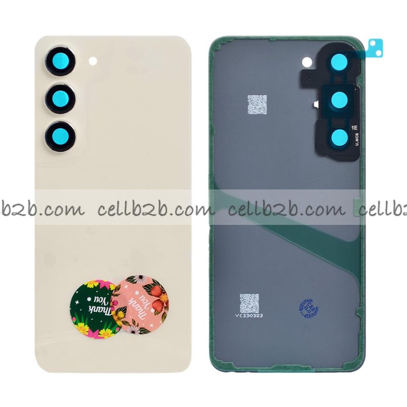 Tapa Trasera Samsung S23 S911B Crema CON LENTE