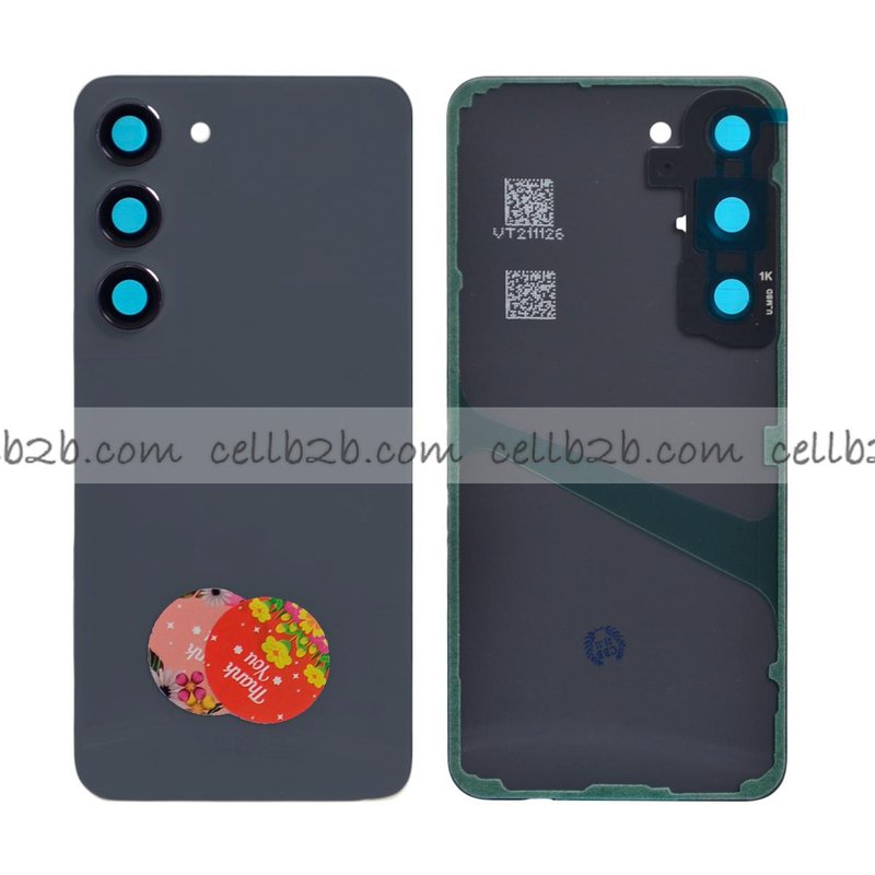 Tapa Trasera Samsung S23 S911B Gris CON LENTE