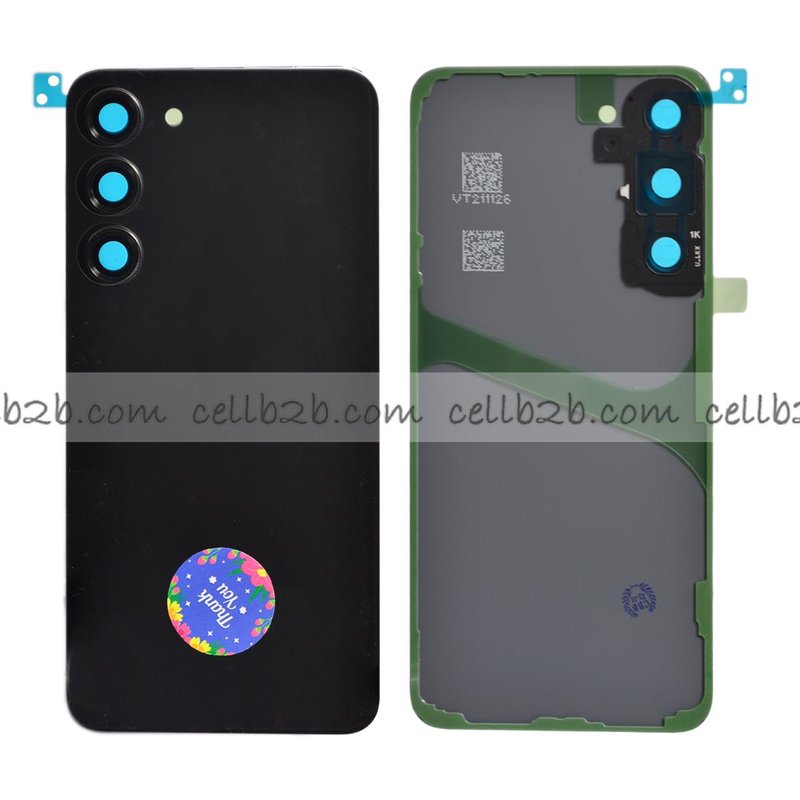 Tapa Trasera Samsung S23 Plus S916B Negra CON LENTE