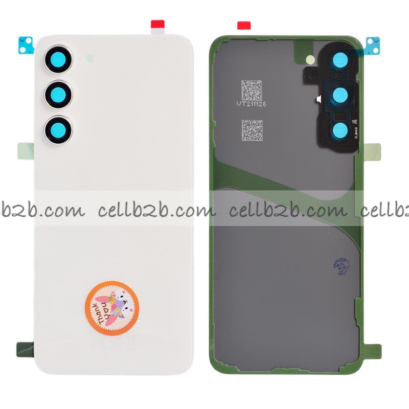 Tapa Trasera Samsung S23 Plus S916B Crema CON LENTE