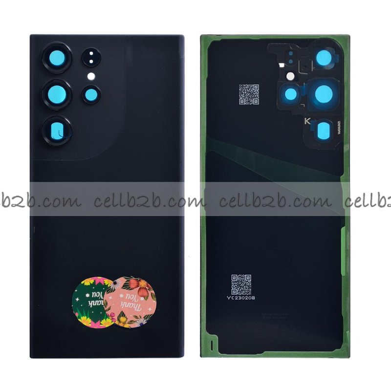 Tapa Trasera Samsung S23 Ultra S918B Negra CON LENTE