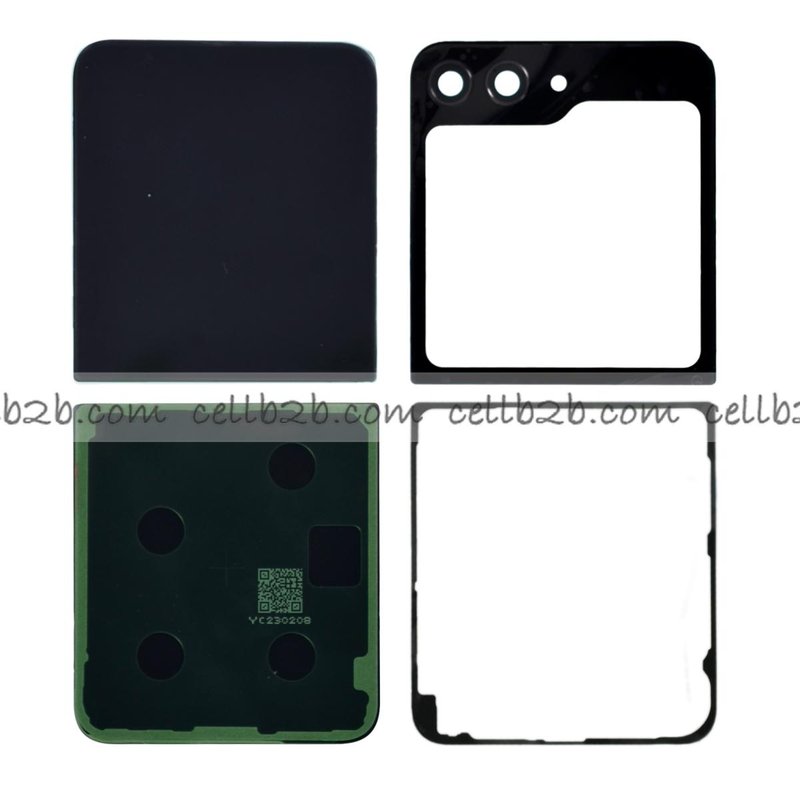 Tapa Trasera Samsung Z Flip 5 F731 Negra CON LENTE