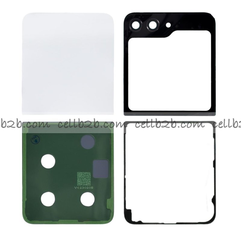 Tapa Trasera Samsung Z Flip 5 F731 Blanca CON LENTE