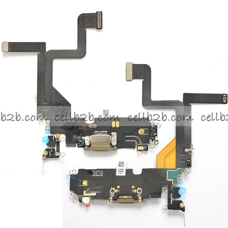 Flex de Carga para iPhone 14 Pro Dorado Original Desmontaje