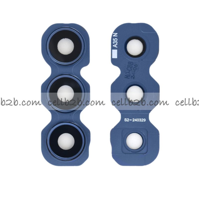 Cristal Cámara + Marco para Samsung A35 5G A356B Negro