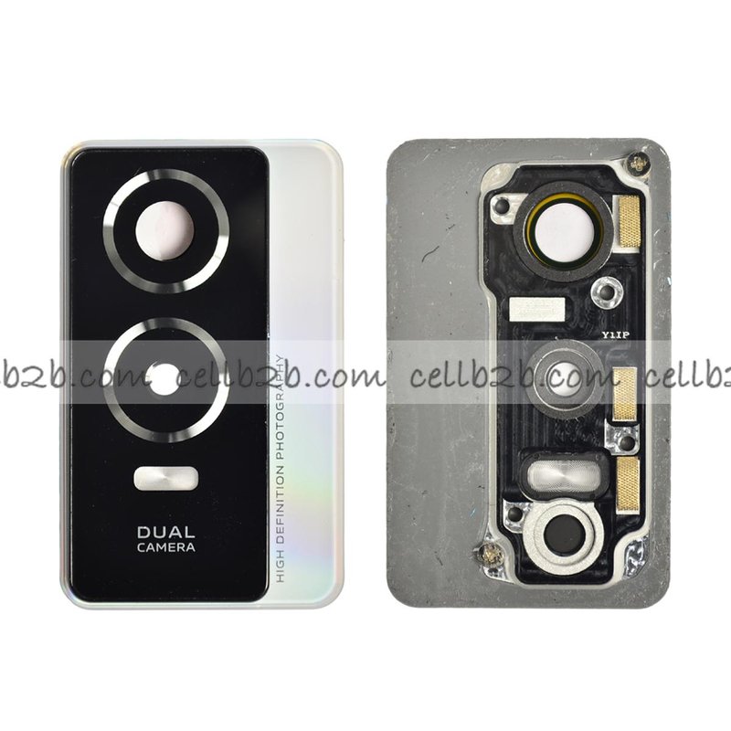 Cristal Cámara + Marco para VIVO Y76S Blanco