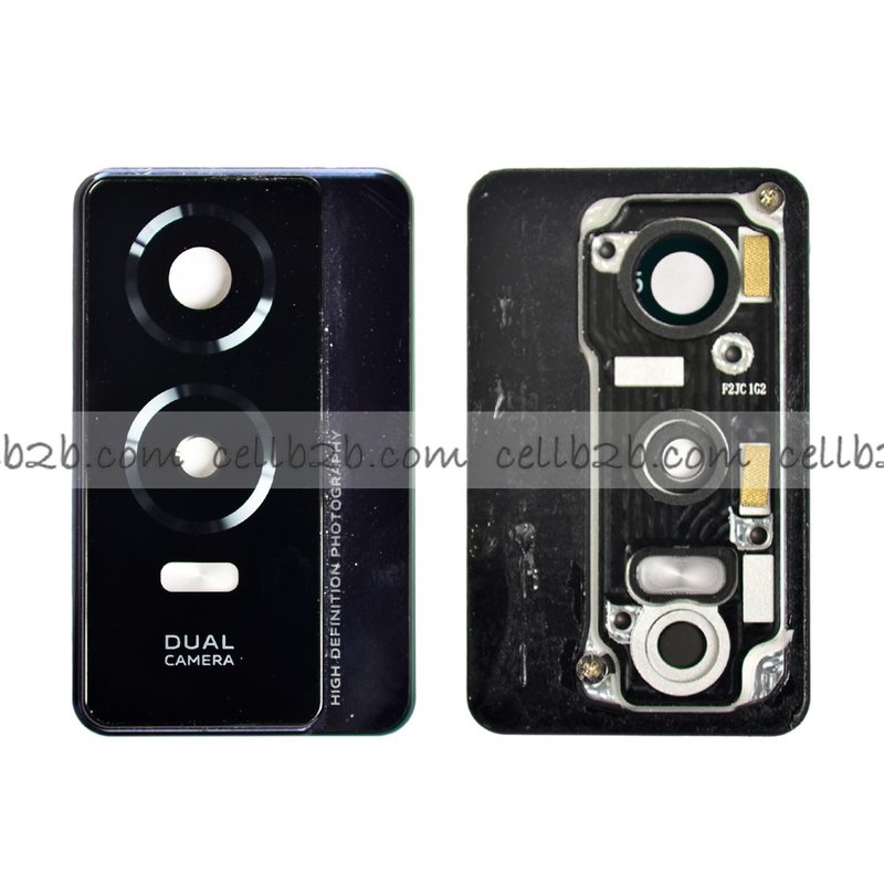 Cristal Cámara + Marco para VIVO Y76S Negro
