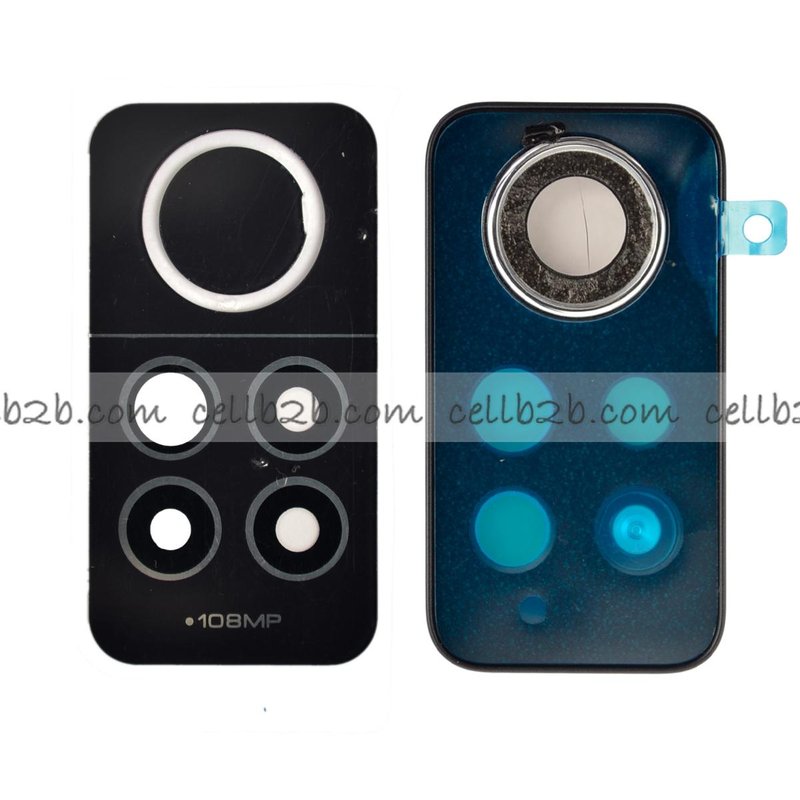 Cristal Cámara + Marco para Xiaomi Redmi Note 12 Pro 4G Negro