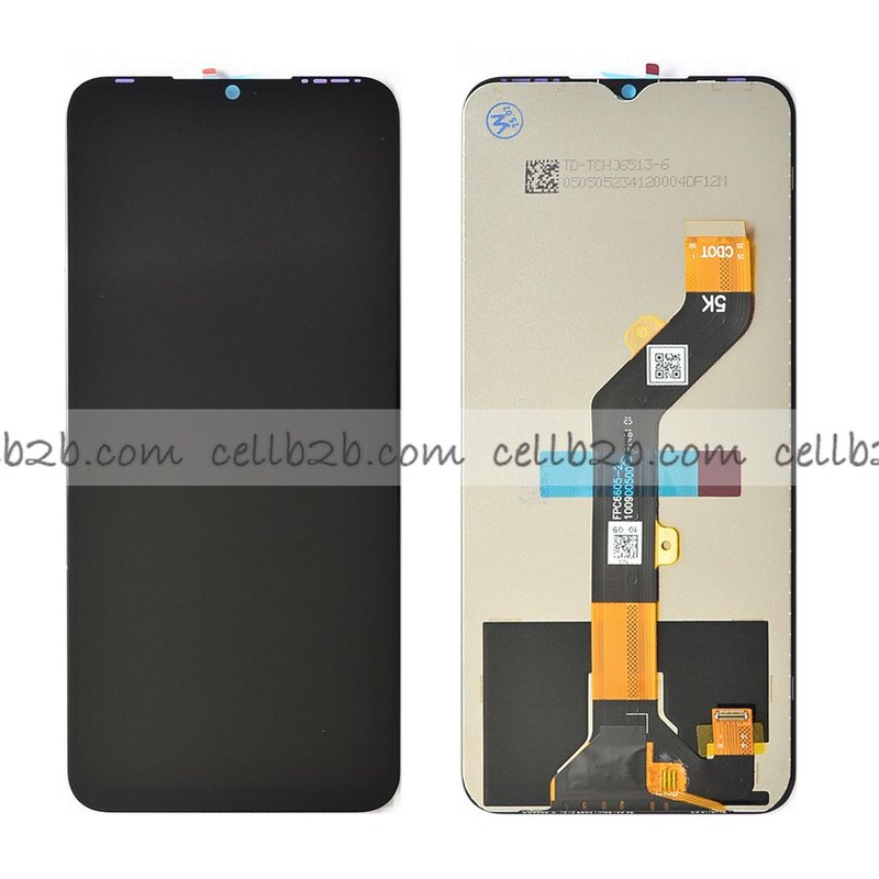Original Reparada Pantalla Tecno Spark 8C (KG5k, KG5j, KG5n, MZ-TECNO KG5k)  / Tecno Spark 9 (KG5p) / Tecno Spark 9T (KH6) / Itel P38 / Itel Vision 3 / Itel S18 LCD / INFINIX HOT 12i (X665B, X665)+Táctil Negra Completa