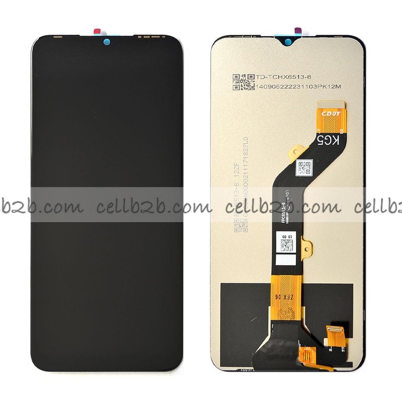 Original Reparada Pantalla Tecno Spark GO 2022 / Tecno Pop 5 Pro (BD4j, BD4h) / Tecno Pop 5 Lte (BD4, BD4i, BD4a) / Infinix Smart 6 (X6511, X6511B, X6511E) LCD+Táctil Negra Completa