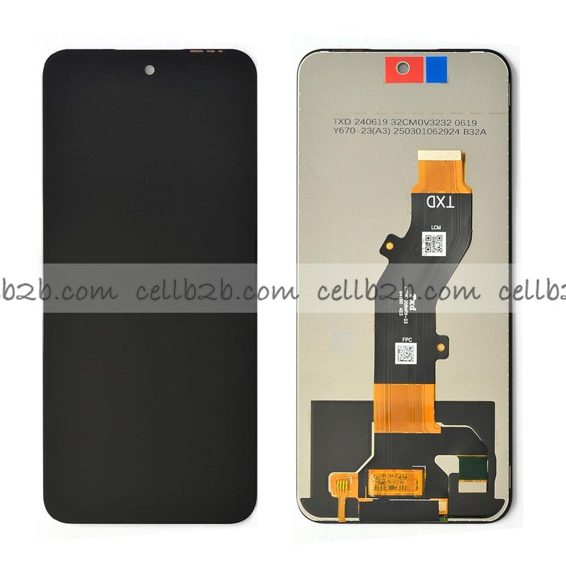 Original Reparada Pantalla Infinix Smart 9 (X6532) / Infinix Smart 9 HD (X6532C) / Tecno Spark GO 1 (KL4) / Tecno Spark GO 1S (KL4h) /Tecno Pop 9 4G (KL4h) / Tecno Pop 9 5G (KL4) / Tecno Spark 30 5G (KL8) / Tecno Spark 30C (KL5, KL5N) / Tecno Spark 30C 5G (KL8H) / Tecno Spark GO 2025 / Tecno Pova 6 NEO 5G / Itel A80 / Infinix Hot 50i / Hot 50 5G (X6531, X6531B) LCD+Táctil Negra Completa
