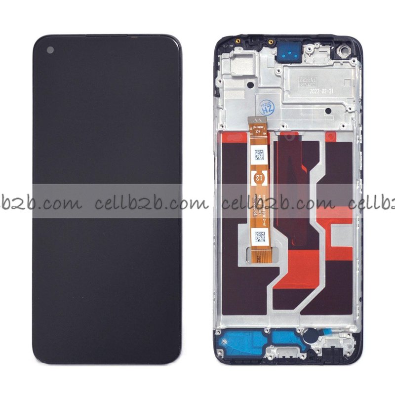 Pantalla OPPO A96 4G Negra CON MARCO Completa LCD+Tactil Original
