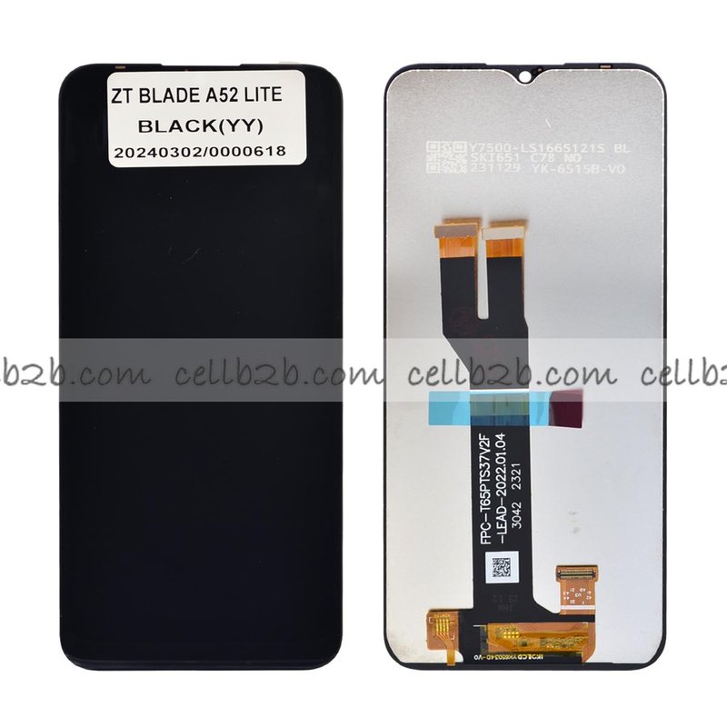 Original  Pantalla ZTE Blade A52 Lite Negra Completa LCD+Táctil