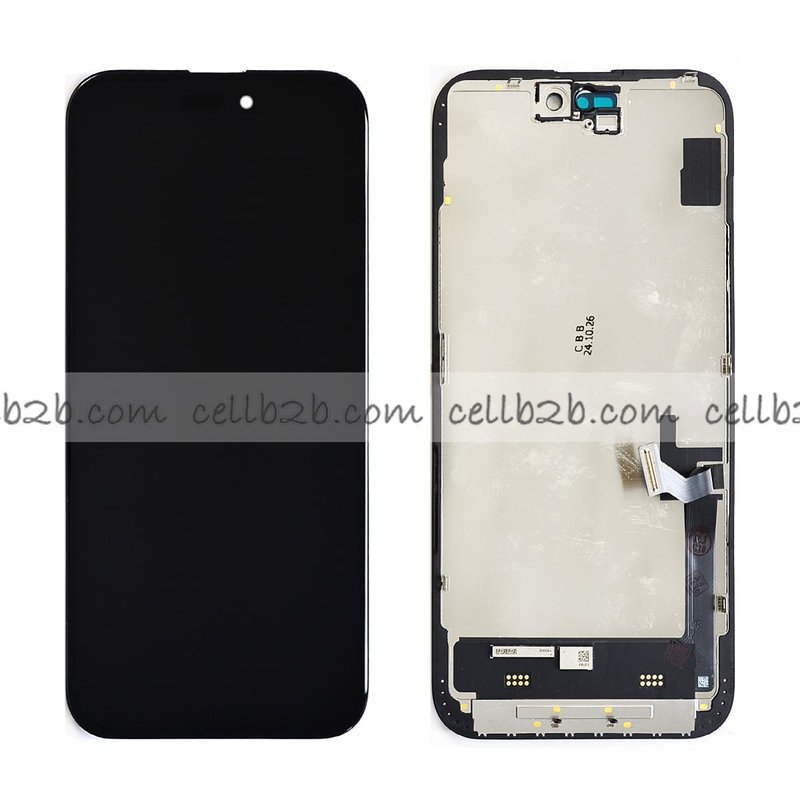 Pantalla iPhone 15 Plus RJ INCELL LCD+Táctil Negra Completa (Control IC Reemplazable)