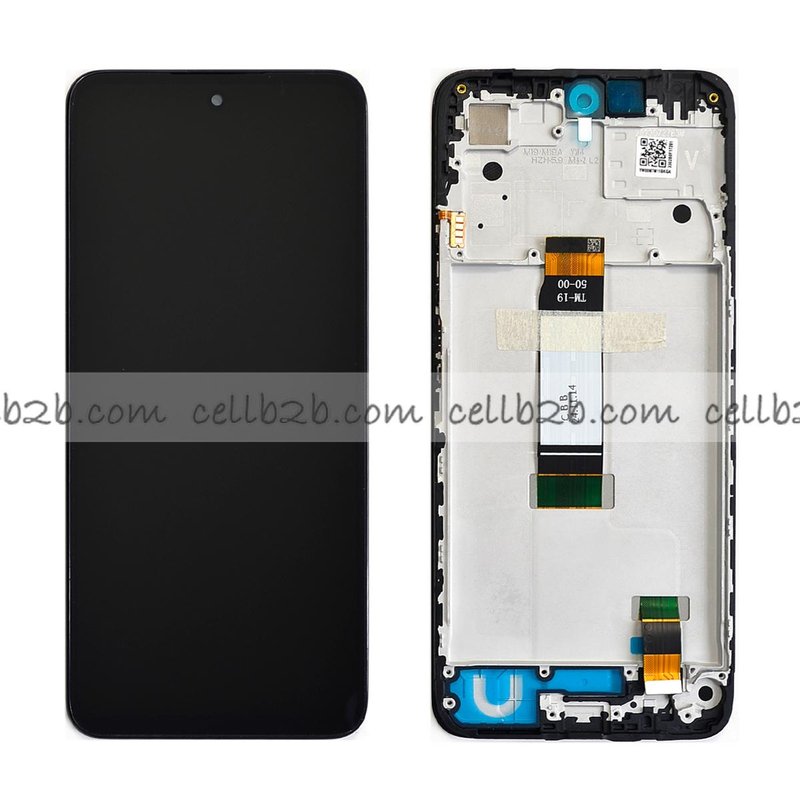 Original Pantalla Xiaomi Redmi 12 / Redmi 12 5G / Poco M6 Pro 5G / Redmi Note 12R Negra con Marco Completa LCD+Táctil