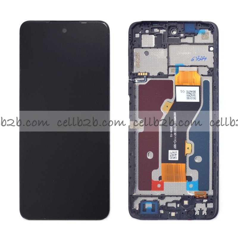 Pantalla ZTE Blade A75 4G Negra con Marco Completa LCD+Táctil