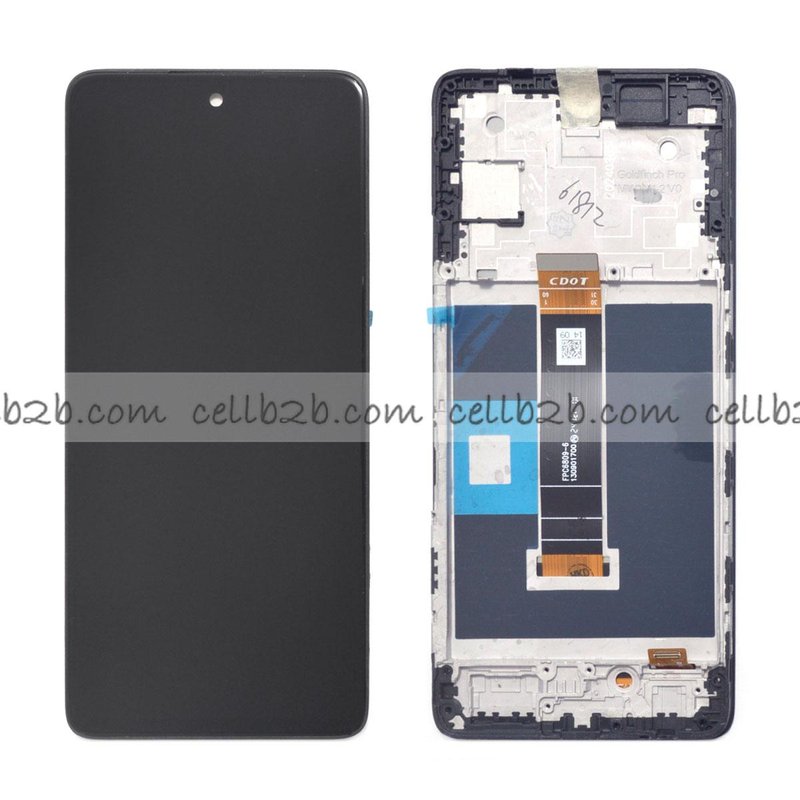 Original Pantalla TCL 50 NXTPAPER 5G Flex 6809-6 Negra con Marco Completa LCD+Tactil