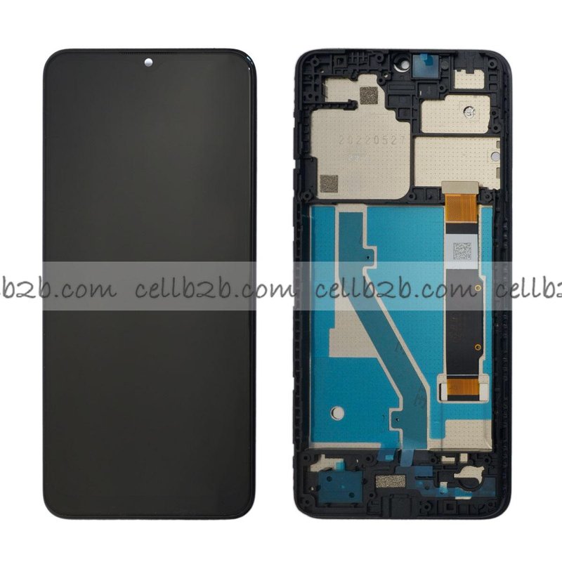Original Pantalla TCL 305i COM MARCO (5164D) Negra Completa LCD+Táctil